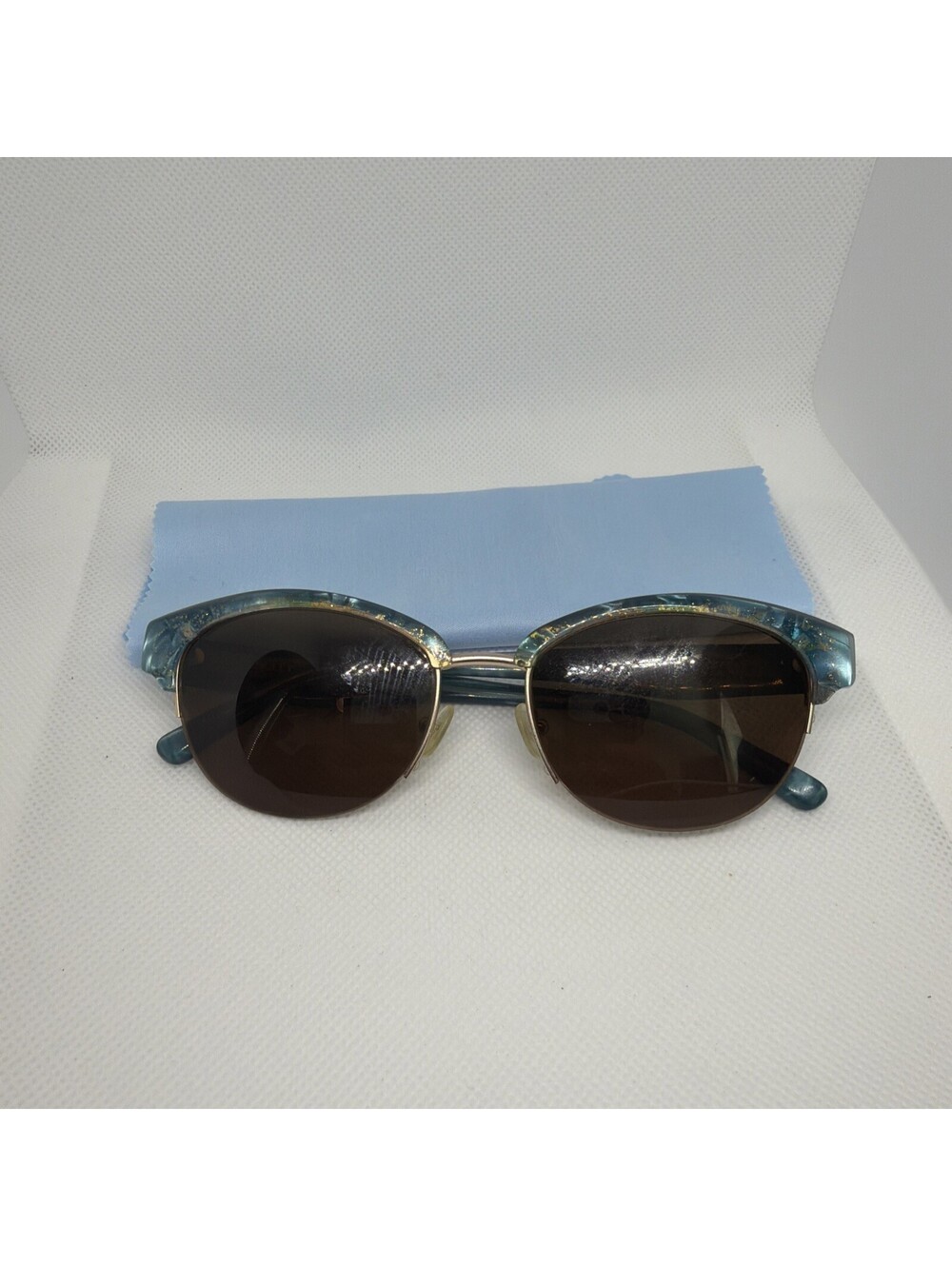 Badgley Mischka Bernadetta Aqua Polarized Sunglasses 53-18-140 Designer